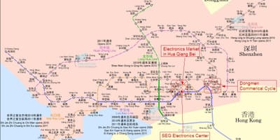 के नक्शे शेन्ज़ेन इलेक्ट्रॉनिक्स बाजार